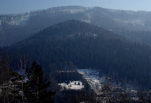 Gra Dybkowa 636 m n.p.m.widok z aru