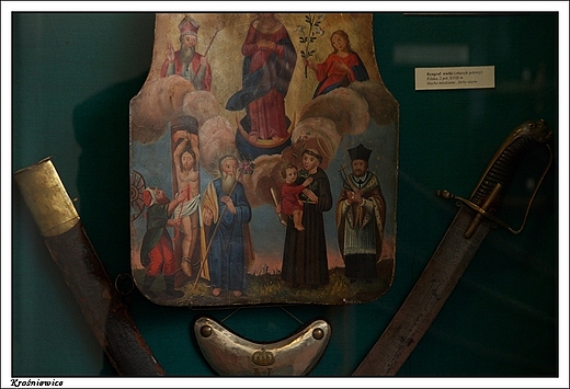 Kroniewice - muzeum im. Jerzego Dunin-Borkowskiego, ryngraf wielki z 2 poowy XVIIIw