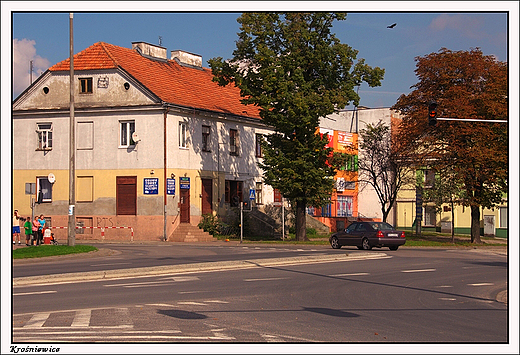 Kroniewice - fragment maomiasteczkowej zabudowy