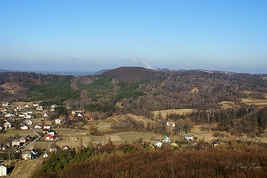 Widok z baszty zamku Lipowiec