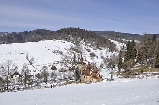 widok na cerkiew w Dubnem