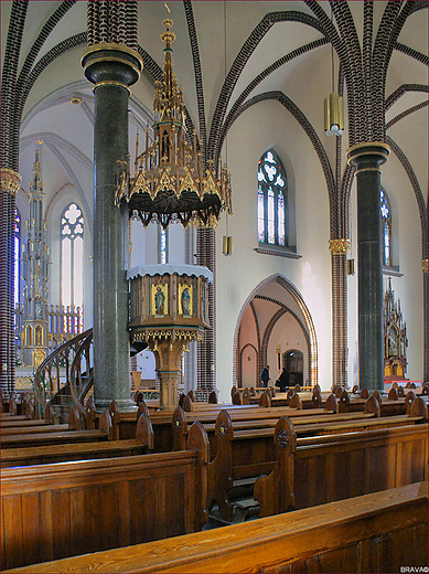 Koci Narodzenia Najwitszej Marii Panny w Gubczycach - fragment wntrza