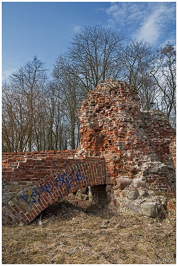 Ruiny zamku biskupiego. Raciek