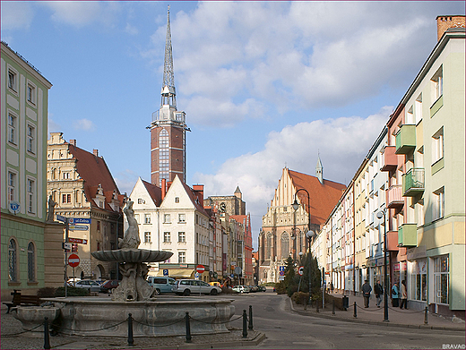 Nysa - jedno z najstarszych lskich miast - widok na rynek