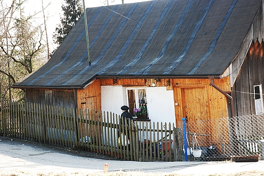 Radziechowy stare zabudowania przy ul. Gwnej.