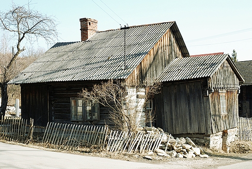 Radziechowy stare zabudowania przy ul. Gwnej.