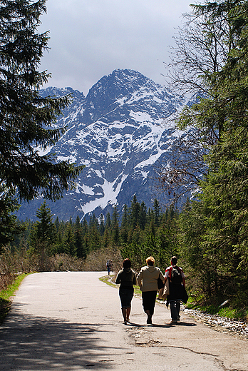 W drodze nad Morskie Oko.