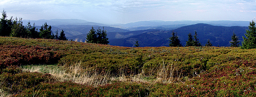 Beskid ywiecki widziany z Wielkiej Raczy 1236m n.p.m.