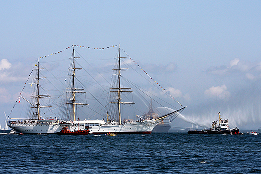 The Tall Ships' Races 2009 - parada aglowcw - Dar Pomorza