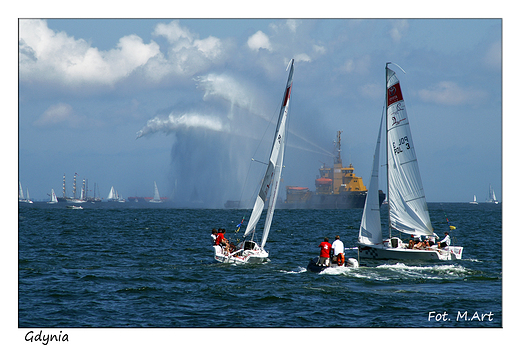 Gdynia - The Tall Ships' Races 2009: parada aglowcw