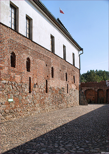 Bezwieowy Zamek w Koninie Gosawicach - fragment midzymurza