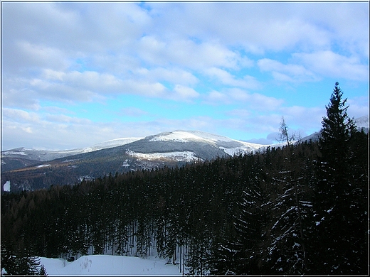 widok ze skoczni w Karpaczu