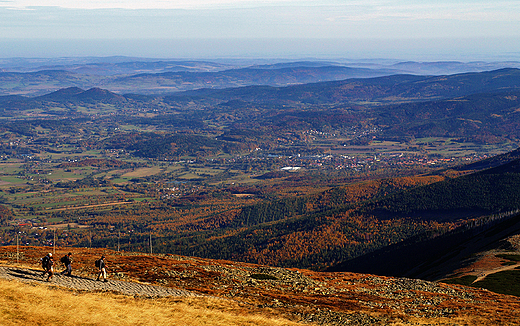 Widok z Czarnego Grzbietu na Sudety.