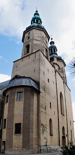 Głogówek. Wieże kolegiaty św. Bartłomieja z 1350 r.