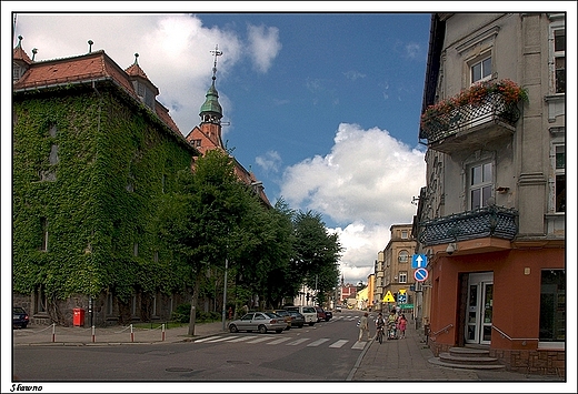 Sawno -neogotycki budynek dawnego starostwa, obecnie UM