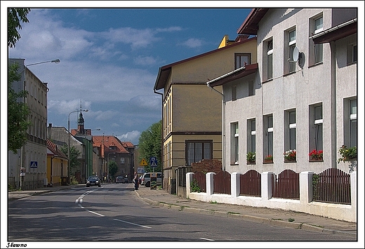 Sawno - kamienice przy Basztowej