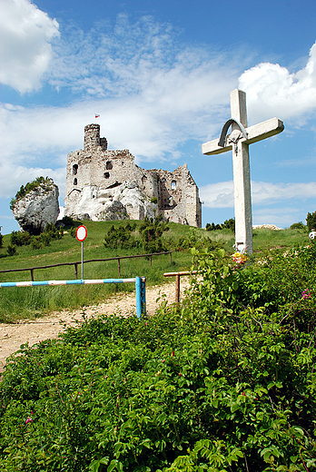 Widok na zamek w Mirowie od poudnia