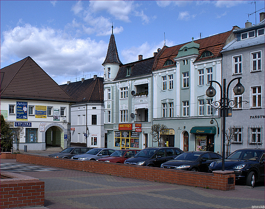 Krapkowice - kamieniczki na rynku