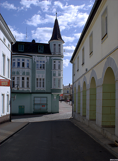 Krapkowice - kamieniczki na rynku