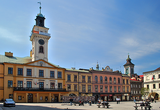 Cieszyn. Rynek z Ratuszem.