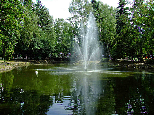 Fontanna w parku. Ciechocinek