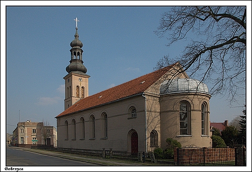 Dobrzyca - murowany koci poewangelicki z lat 30. XIX wieku