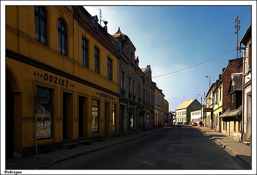 Dobrzyca - fragment starej zabudowy wsi