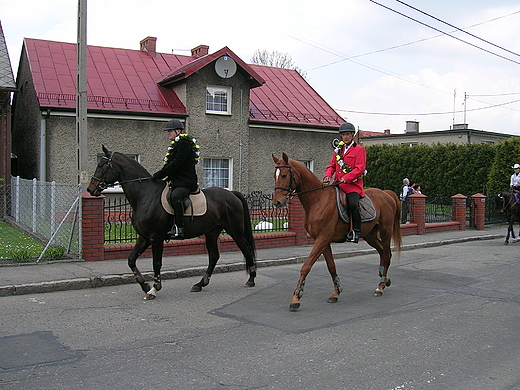 Wielkanocna procesja konna w Ostropie 2011 r.