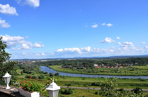 Widok na Wis z zamku w Przegorzaach. Krakw