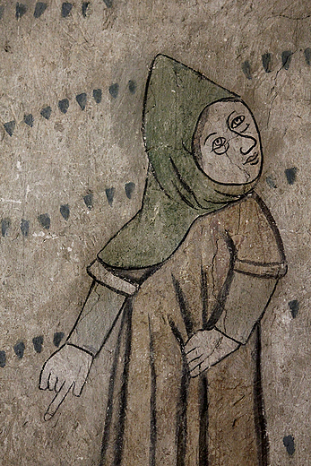 Orneta - fresk z kocioa w. Jana