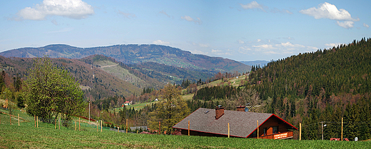 Panorama Przeczy Salmopolskiej.