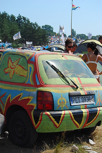 Woodstockowe samochody. Przystanek 2009