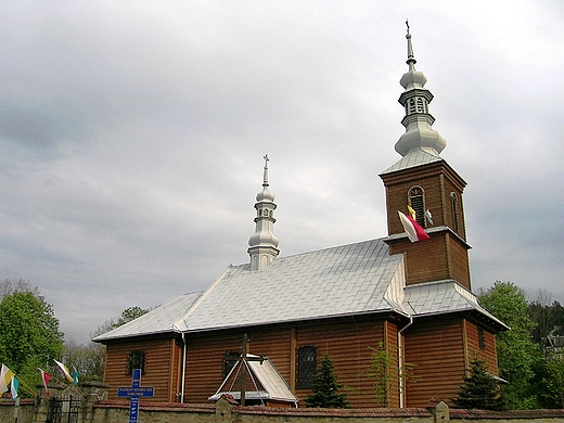 Drewniany koci w.Katarzyny Aleksandryjskiej z 1723 r.,w Wilkowisku