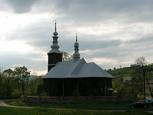 Wilkowisko.Drewniany koci w.Katarzyny Aleksandryjskiej z 1723 r.