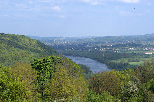 Widok z zamku w Melsztynie na Dunajec