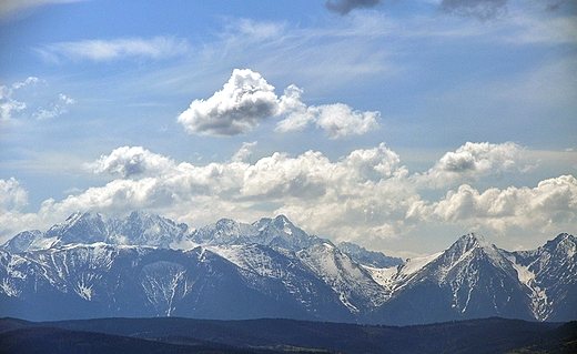 Widok z Sokolicy na Tatry