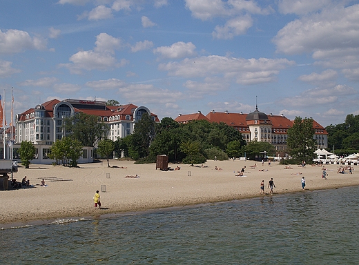 Sopot. Hotel Sheraton i Grand Hotel.