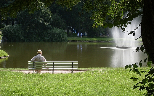 Fontanna w Parku Zdrojowym. Naczw