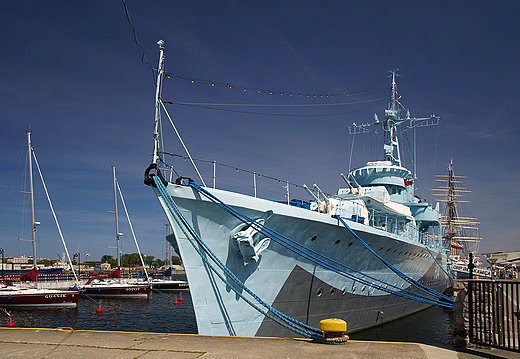 Gdynia. Okrt muzeum ORP Byskawica.