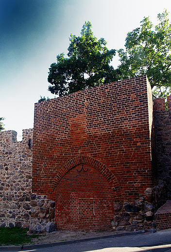 Toruń. Mury zamku krzyżackiego.