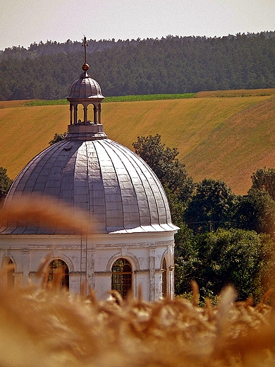 Werchrata- widok na koci z anw pszenicy