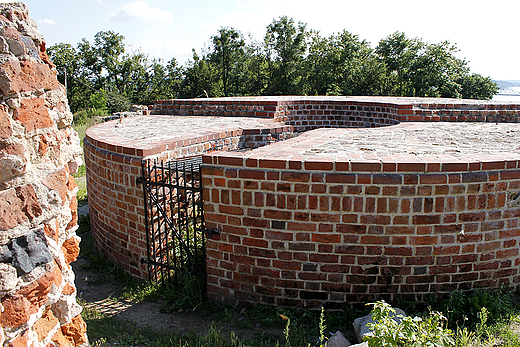 Grudzidz - odbudowana podstawa Klimka, wiey zamkowej