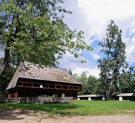 Zubrzyca Grna.Muzeum Orawski Park Etnograficzny.Chaupa Alojzego Dziubka z XIXw.