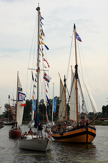 Gdask, XV edycja Baltic Sail 2011, parada aglowcw na Motawie