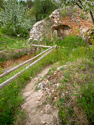 Fragment ruin zamku w Kryłowie