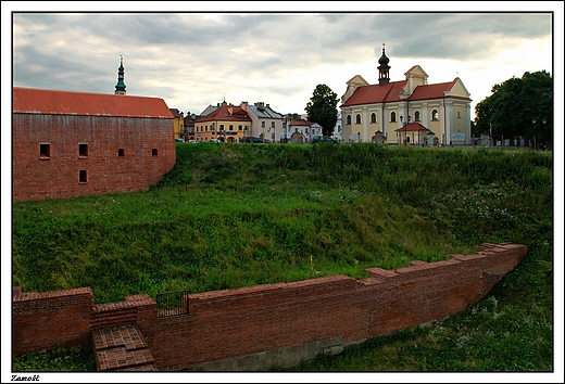 Zamo - Nowa Brama Lubelska - fragmenty kurtyn i kojca