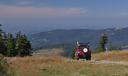 Panorama Beskidu lskiego z Maego Skrzycznego.