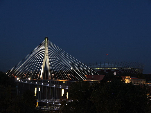 Warszawa widziana z dachu BUW