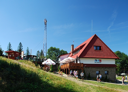 Beskid lski. Stacja porednia wycigu krzesekowego na Skrzyczne.