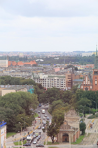 Bazylika archikatedralna w. Jakuba - widok z wiey